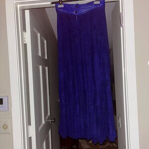 Suede Maxi Skirt
